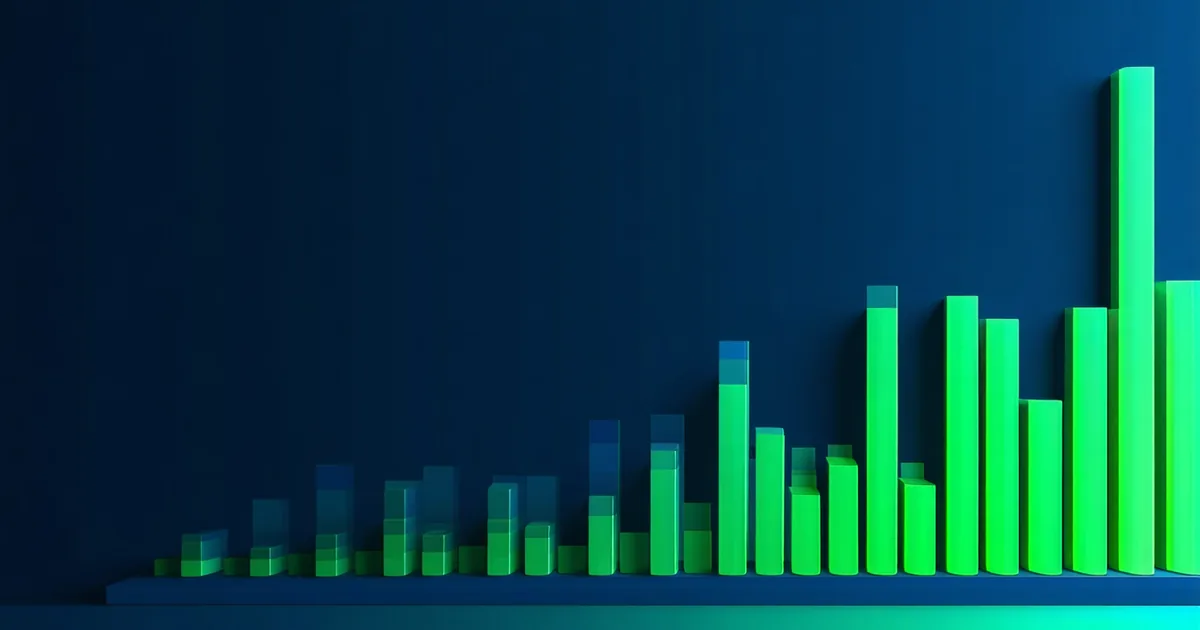 Abstract chart showing ad spend waste reduction through audience suppression