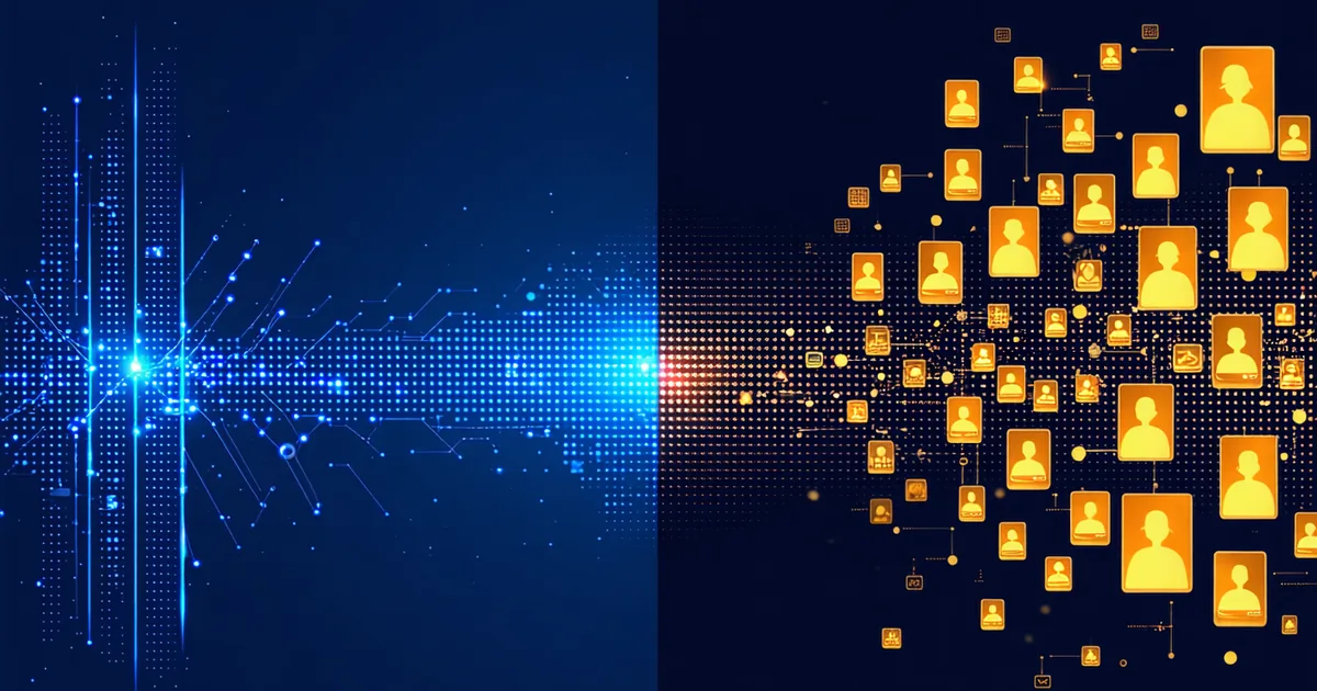 Visual comparing event stream data versus static user profile attributes