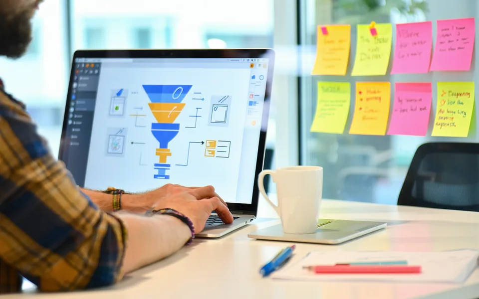 Product manager tracking user onboarding funnel segments and activation metrics
